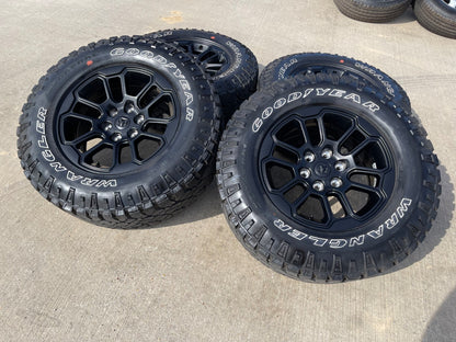 18" Dodge Ram 1500 Rebel Black OEM 95935 wheels rims SET DURATRAC A/T