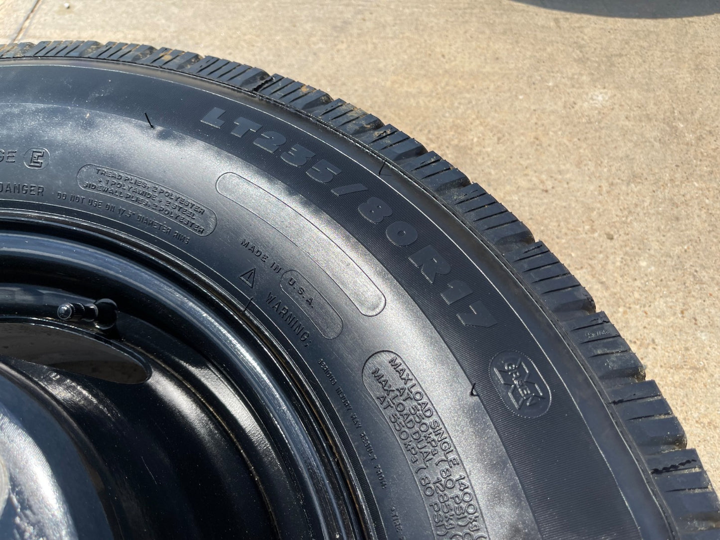 (1) 17" Chevy Silverado GMC Sierra 3500 Dually rim wheel OEM 8094 SINGLE