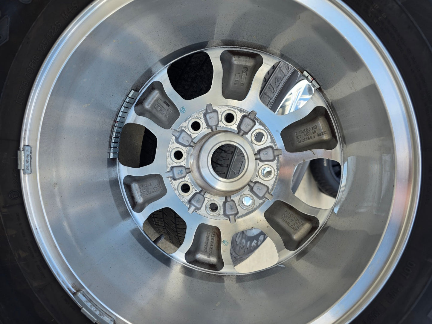 18" Ram 2500 3500 Laramie Power Wagon OEM wheels rims 2692 FIRESTONE H/T2 NICE