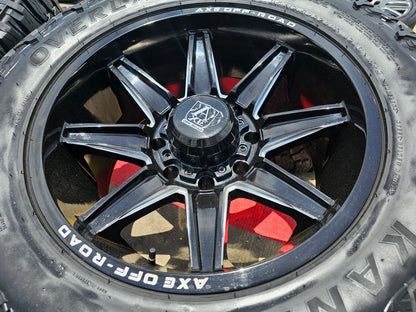 20" 20x10 AXE Off-Road Artemis Chevy Silverado GMC Sierra 2500 rims wheels 8x180