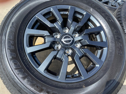 18" Nissan Titan Armada OEM wheels rims tires SET DUNLOP 2025 2026 2027 NEW