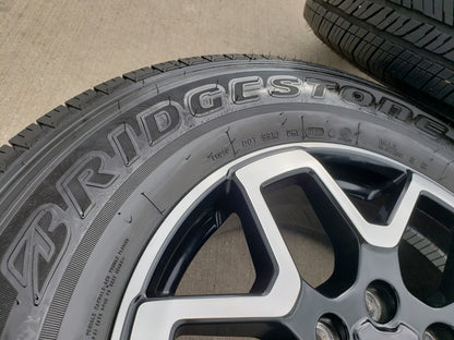 18" Ford Bronco wheels rims tires black 95213 Ranger tires BRIDGESTONE DUELER HT