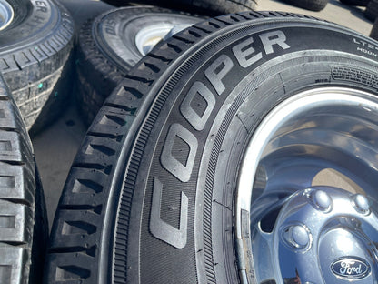 17" Ford F-350 Dually OEM 10477 10478 rims wheels SET tires COOPER