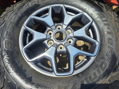 (5) 17" Ford Bronco OEM wheels rims SASQUATCH 95229 10387 Ranger BFG KO2 A/T