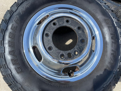 17" Dodge Ram 3500 Dually Laramie 8x200 wheels rims 2703 2704 OEM SET GENERAL