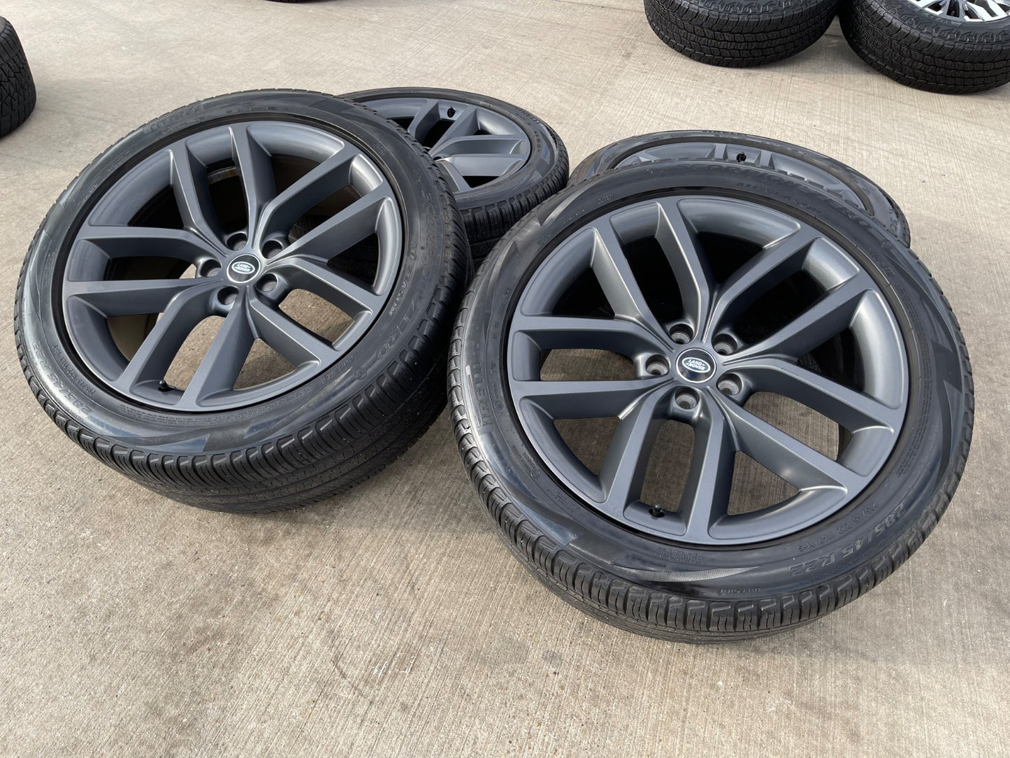 22" Land Rover DEFENDER OEM wheels rims 72385 Range tires GRAY 2023 2024 2025