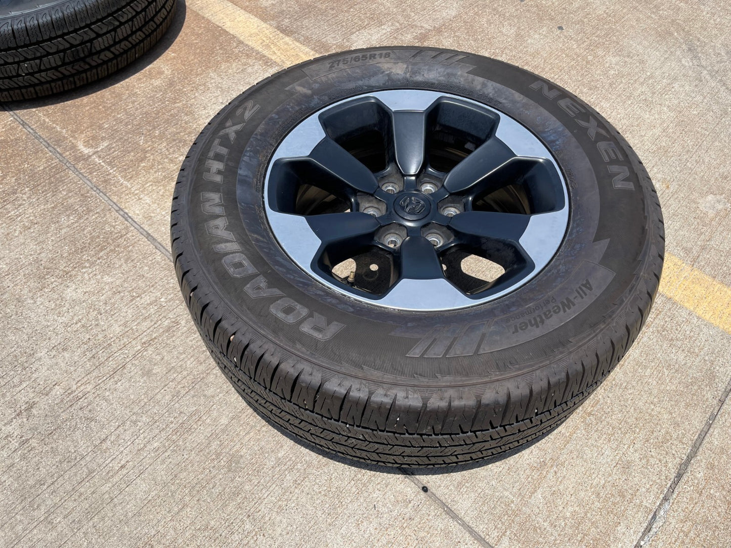 18" Dodge Ram 1500 OEM Rebel black wheel rim Spare 2671 2020 2021 2022 2023 2024