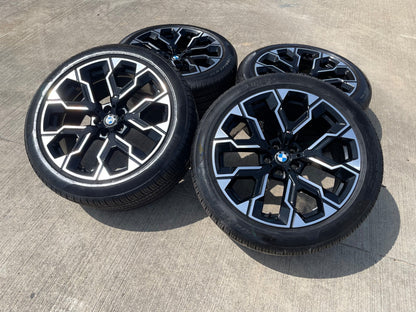 20" BMW M760i 740i 640i OEM Series 1036M SET black wheels rims tires