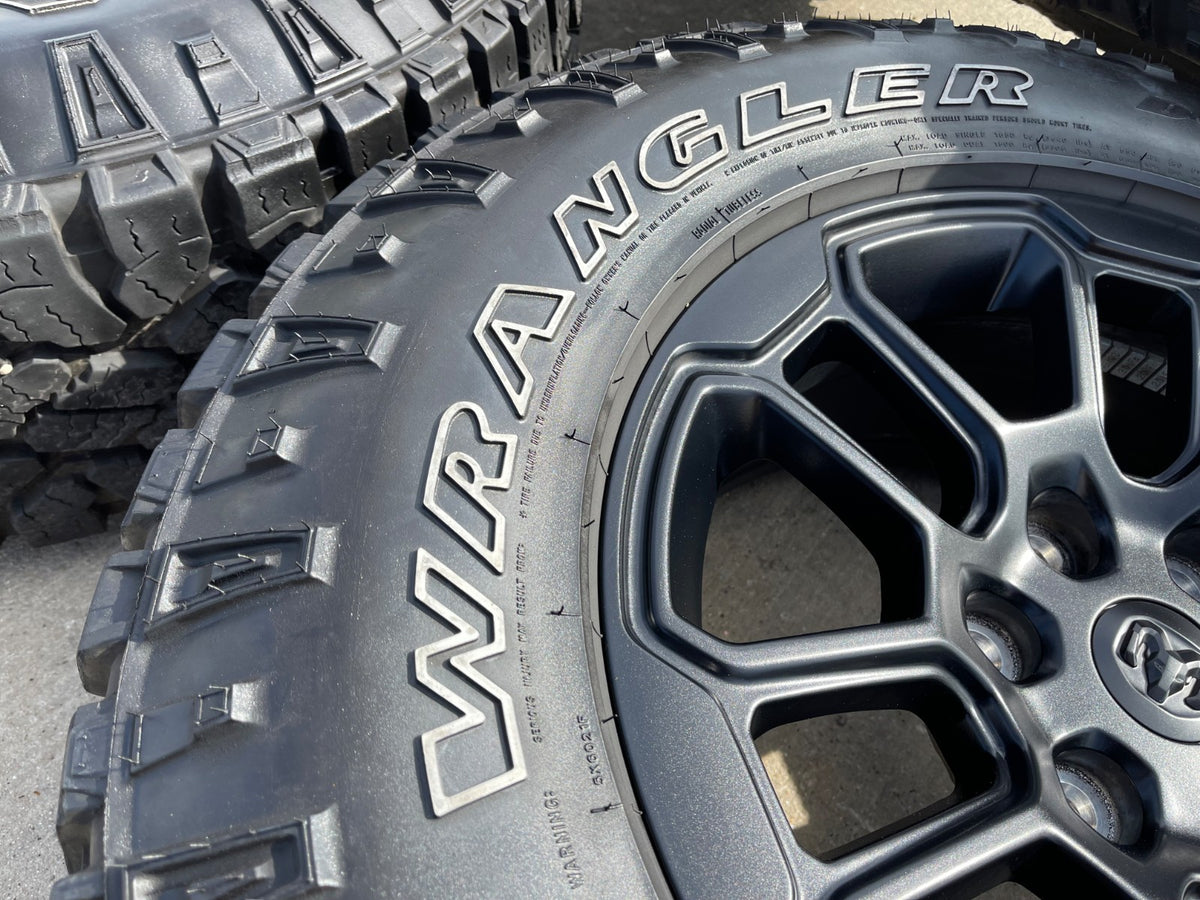 18" Dodge Ram 1500 Rebel Black OEM 95935 wheels rims SET DURATRAC A/T
