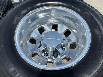 18" GMC Sierra 3500 DENALI Dually rims wheels OEM 8x210 2024 2025 NEW MICHELIN