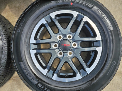18" Toyota Tacoma TRD OEM black wheels rims tires 2024 2025 NEW