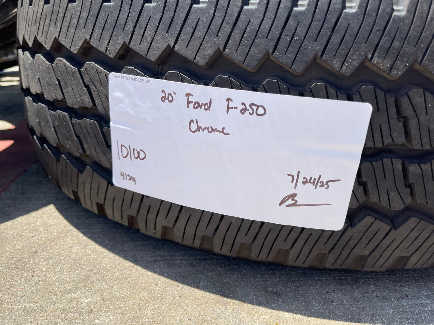 20" Ford F-250 King Ranch Lariat OEM 10100 rims wheels CHROME NEW BRIDGESTONE