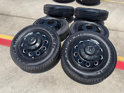 17" Dodge Ram 3500 Dually Laramie wheels rims 2706 2707 OEM black SET NEW